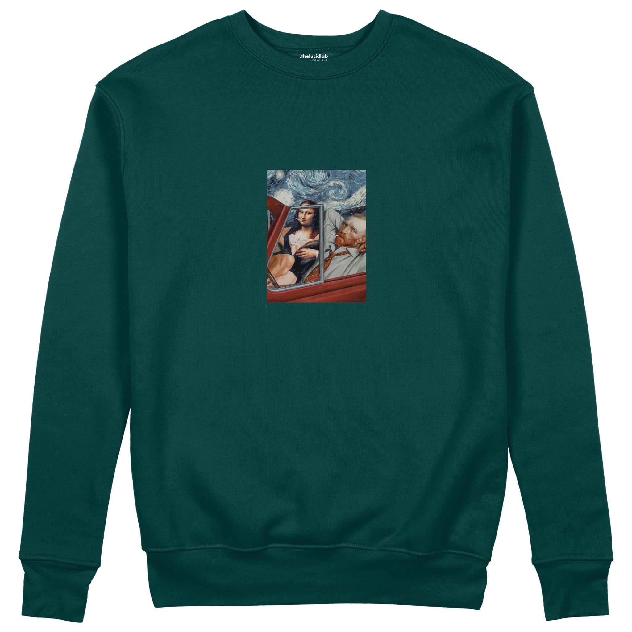 Mona and van Gogh's Secret Sweatshirt – Koyu Yeşil
