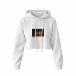 The Death of Socrates Crop Hoodie – Beyaz