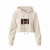 The Death of Socrates Crop Hoodie – Krem
