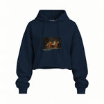 The Death of Socrates Oversize Crop Hoodie – Lacivert