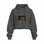The Death of Socrates Oversize Crop Hoodie – Antrasit