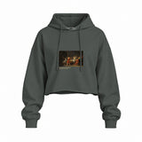 The Death of Socrates Oversize Crop Hoodie – Antrasit