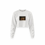 The Death of Socrates Crop Sweatshirt – Beyaz