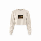 The Death of Socrates Crop Sweatshirt – Krem