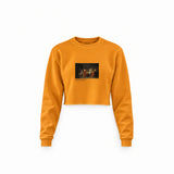 The Death of Socrates Crop Sweatshirt – Turuncu