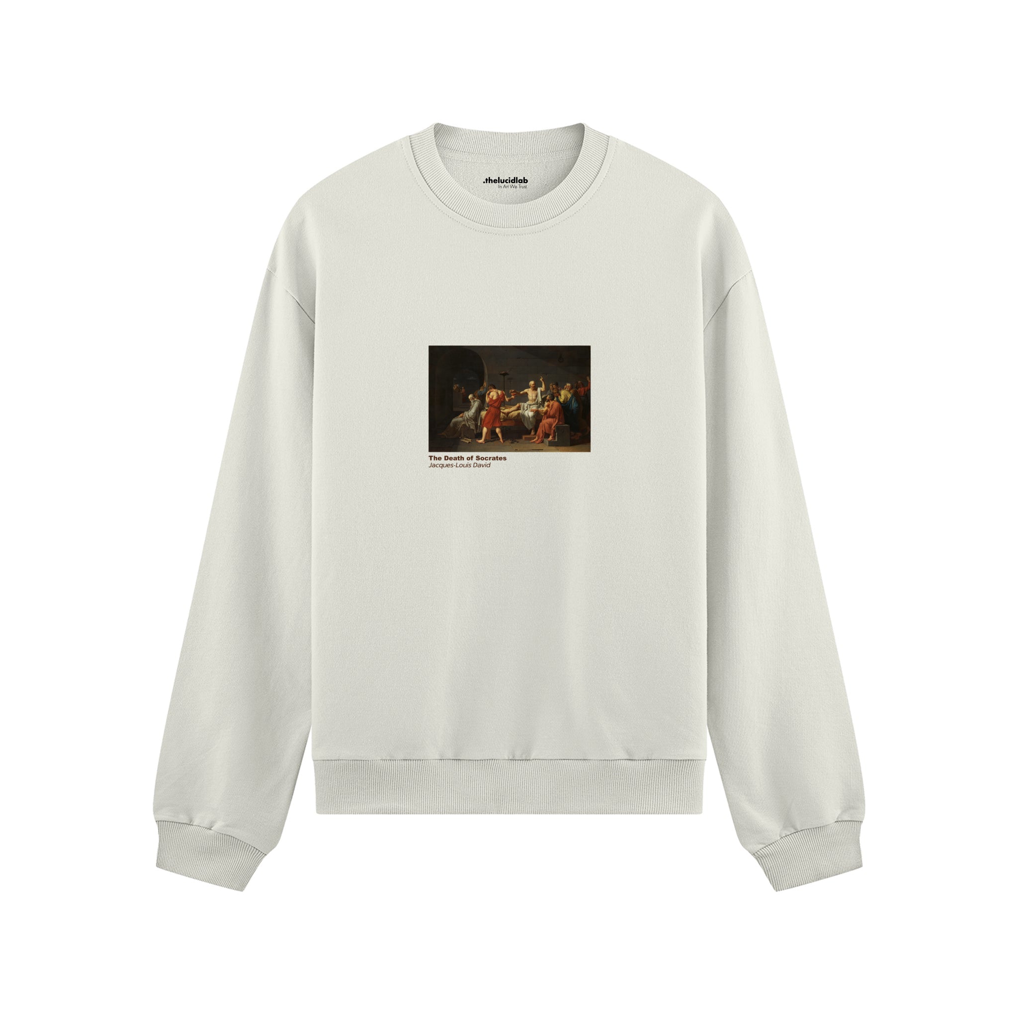 The Death of Socrates Oversize Sweatshirt – Beyaz
