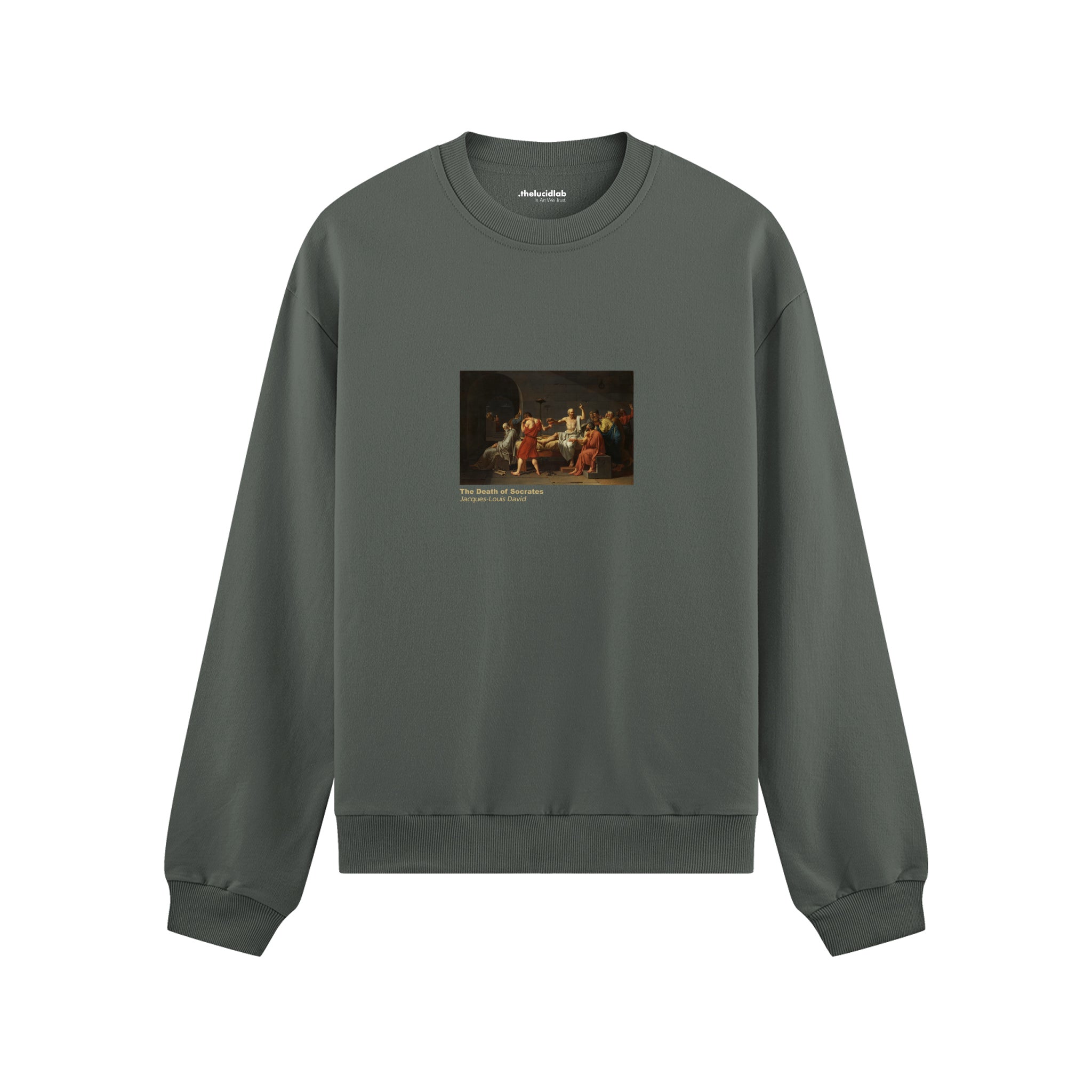 The Death of Socrates Oversize Sweatshirt – Antrasit