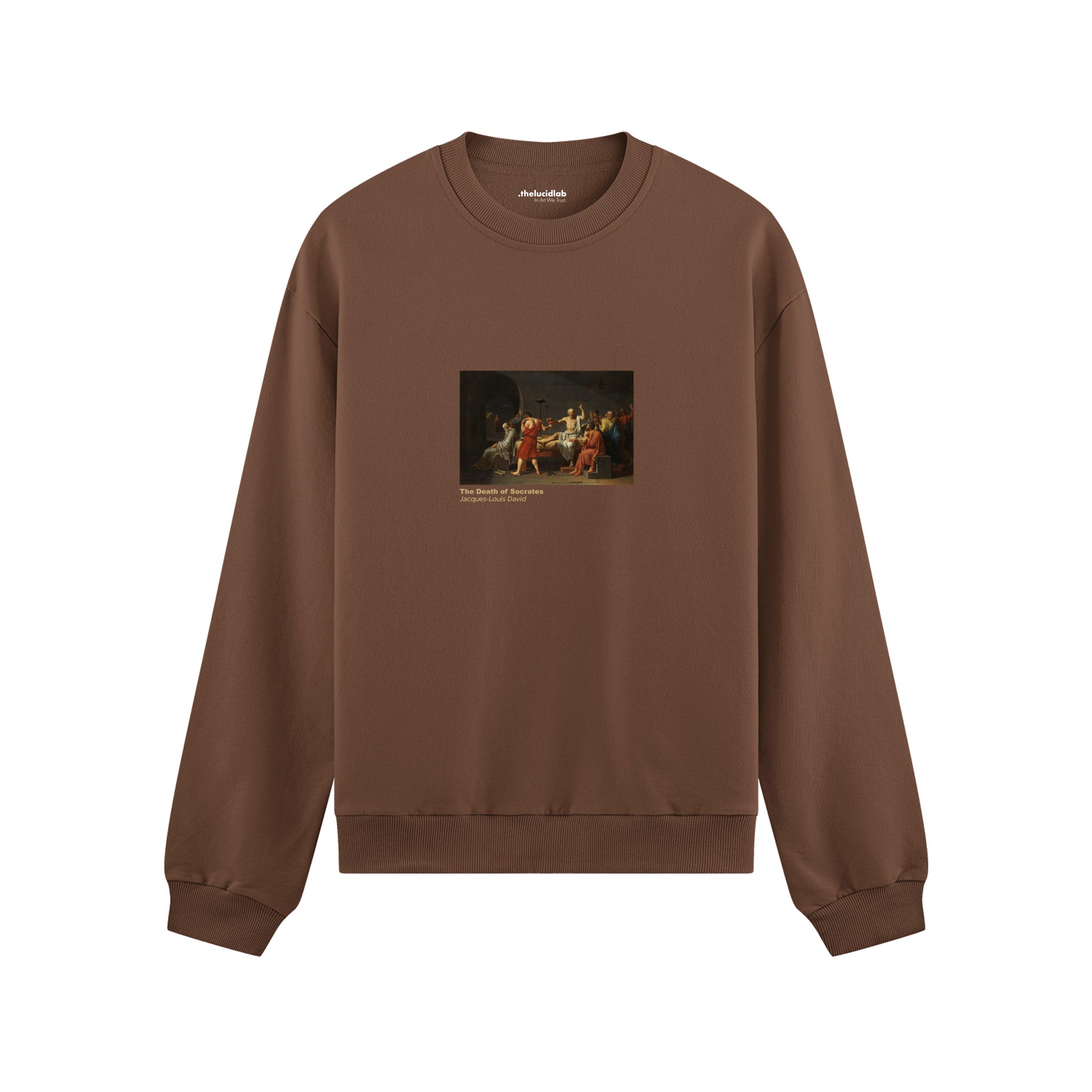 The Death of Socrates Oversize Sweatshirt – Kahverengi