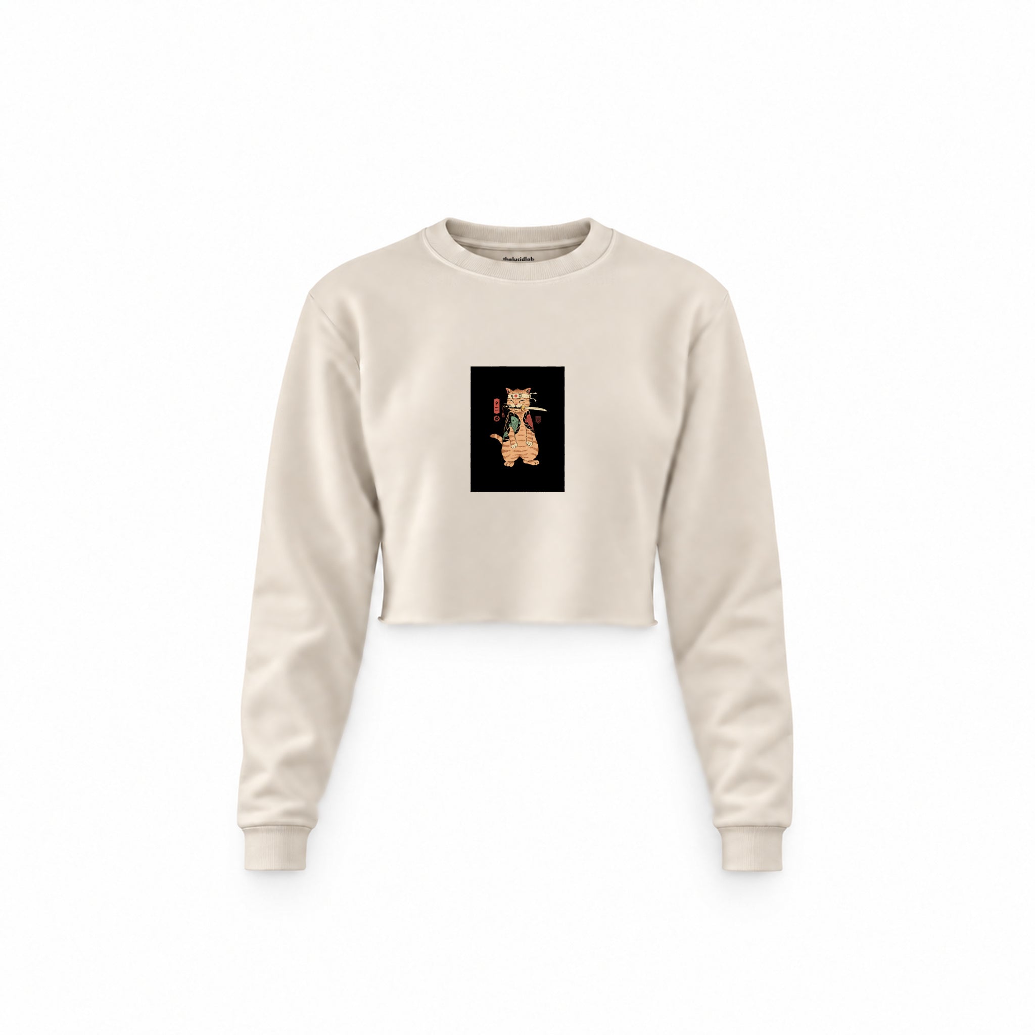 Catana: The Last Stand Crop Sweatshirt – Krem