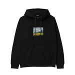 Wheat Field with Cypresses Hoodie – Siyah
