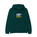 Wheat Field with Cypresses Hoodie – Koyu Yeşil
