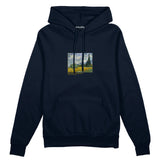 Wheat Field with Cypresses Oversize Hoodie – Lacivert