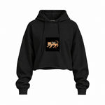 Fierce Catana Oversize Crop Hoodie – Siyah