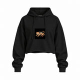 Fierce Catana Oversize Crop Hoodie – Siyah