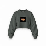 Fierce Catana Oversize Crop Sweatshirt – Antrasit
