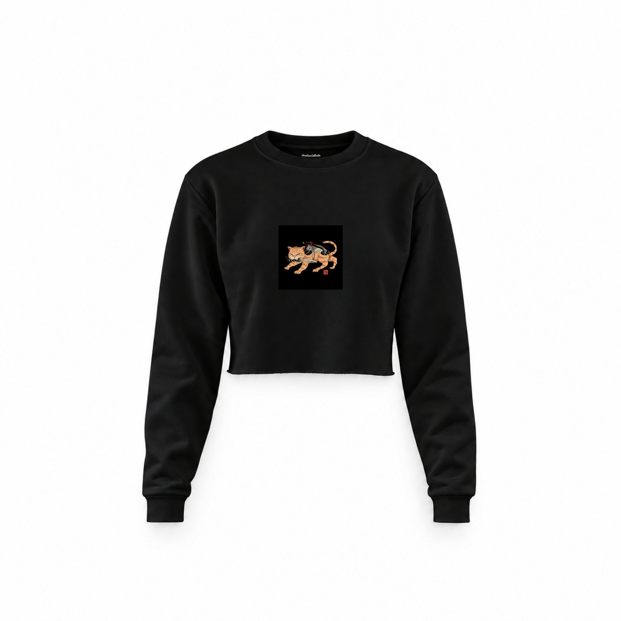 Fierce Catana Crop Sweatshirt – Siyah