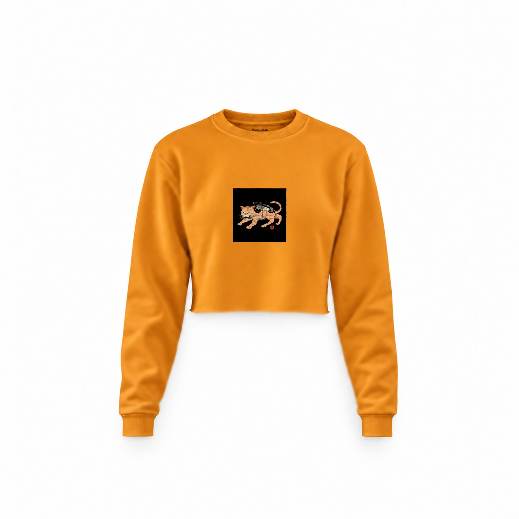 Fierce Catana Crop Sweatshirt – Turuncu