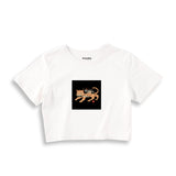 Fierce Catana Crop Tişört – Beyaz
