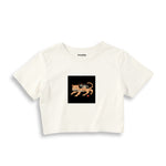 Fierce Catana Crop Tişört – Ekru