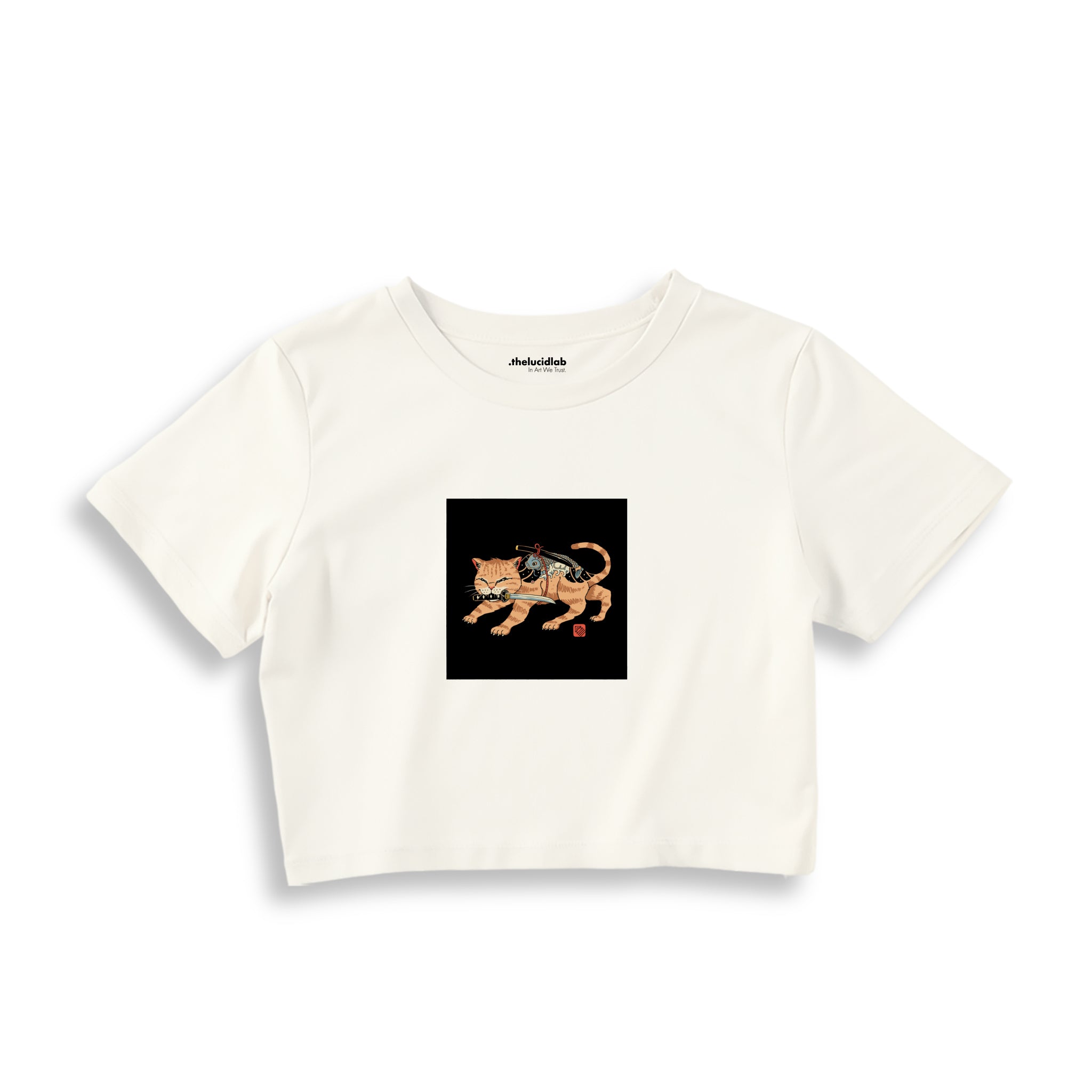 Fierce Catana Crop Tişört – Ekru