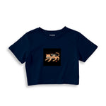 Fierce Catana Crop Tişört – Lacivert