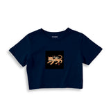 Fierce Catana Crop Tişört – Lacivert