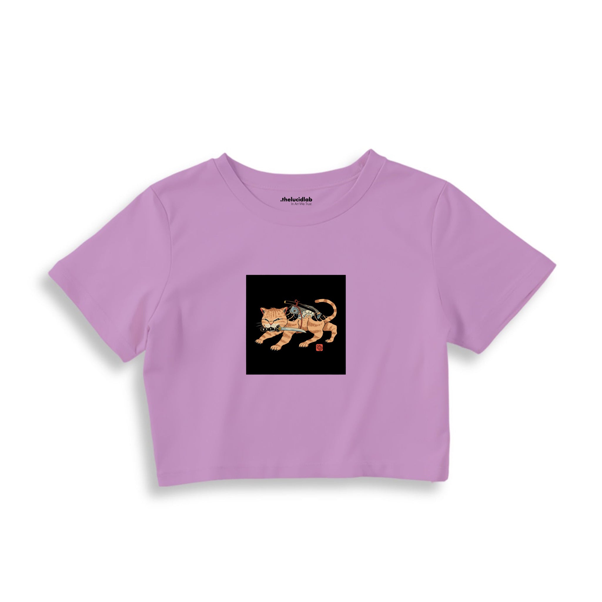 Fierce Catana Crop Tişört – Lila