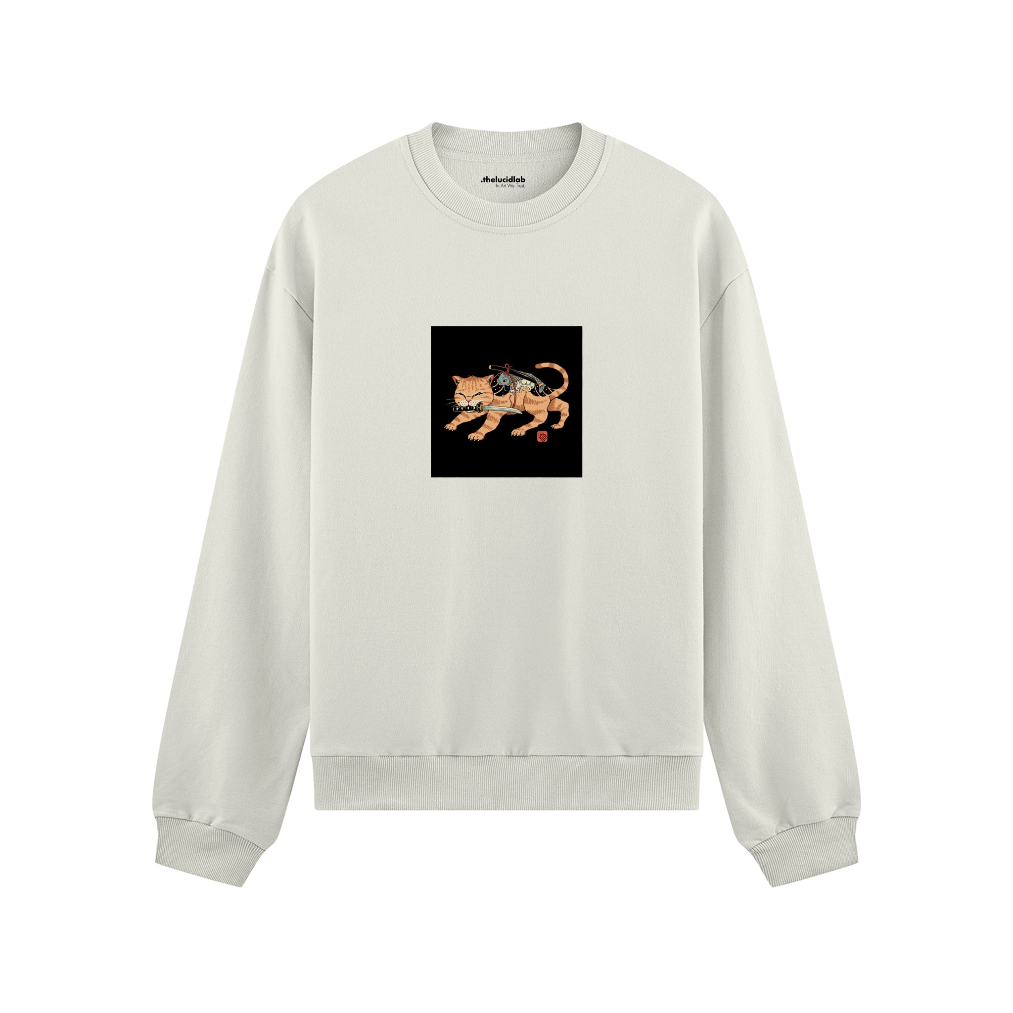 Fierce Catana Oversize Sweatshirt – Beyaz