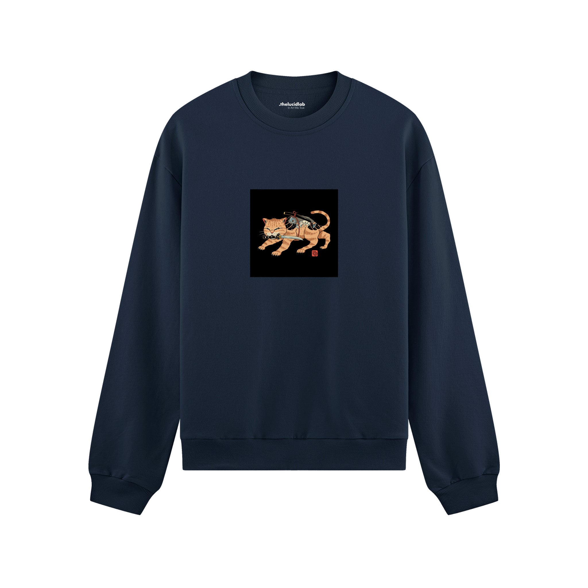 Fierce Catana Oversize Sweatshirt – Lacivert