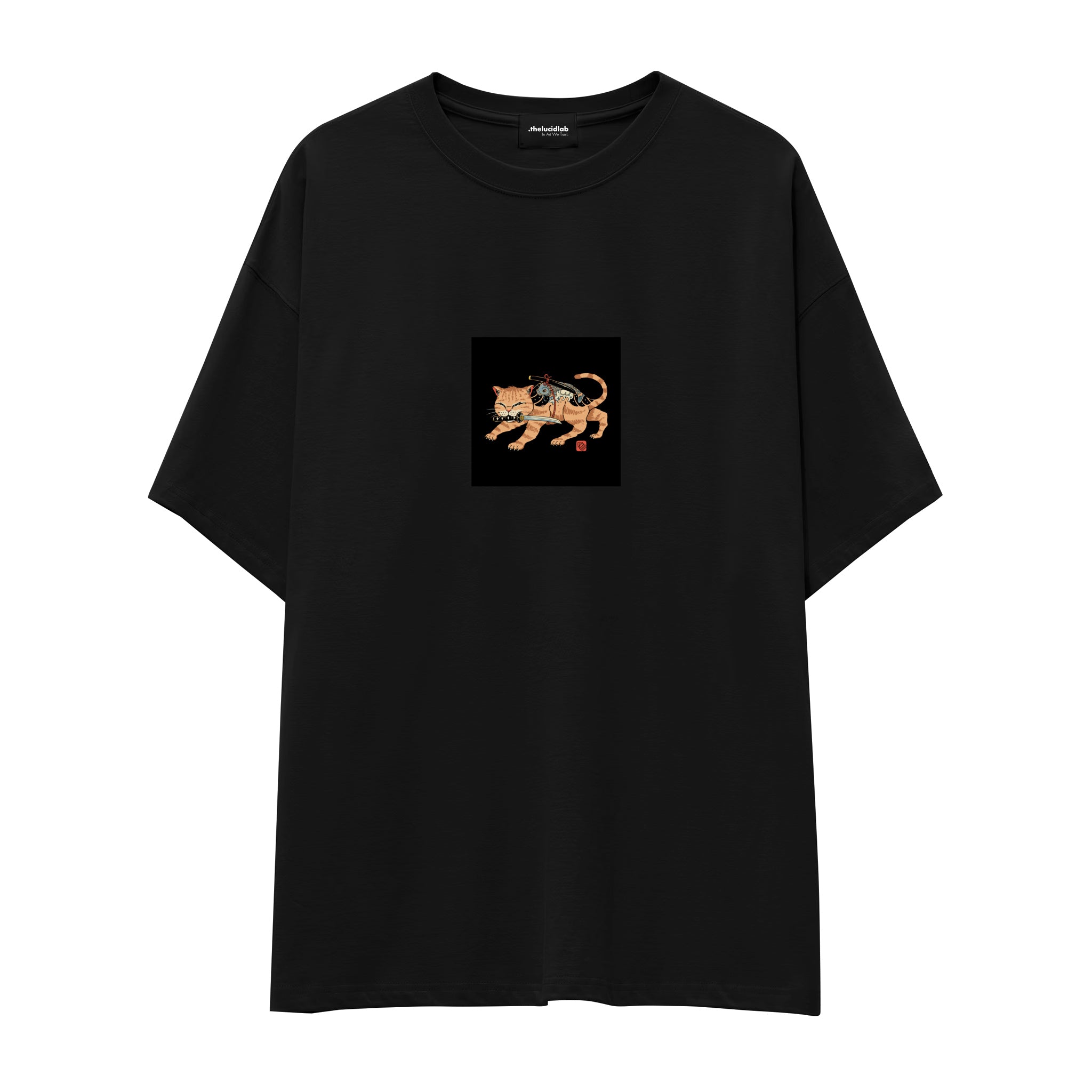 Fierce Catana Oversize Tişört – Siyah