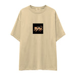 Fierce Catana Oversize Tişört – Krem