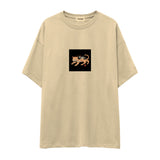 Fierce Catana Oversize Tişört – Krem