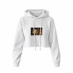 The Quarrel of Oberon and Titania Crop Hoodie – Beyaz