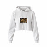 The Quarrel of Oberon and Titania Crop Hoodie – Beyaz