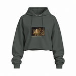 The Quarrel of Oberon and Titania Oversize Crop Hoodie – Antrasit