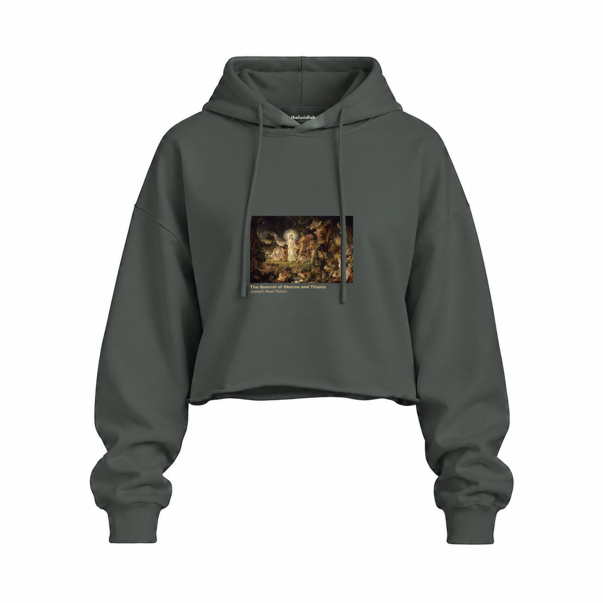 The Quarrel of Oberon and Titania Oversize Crop Hoodie – Antrasit