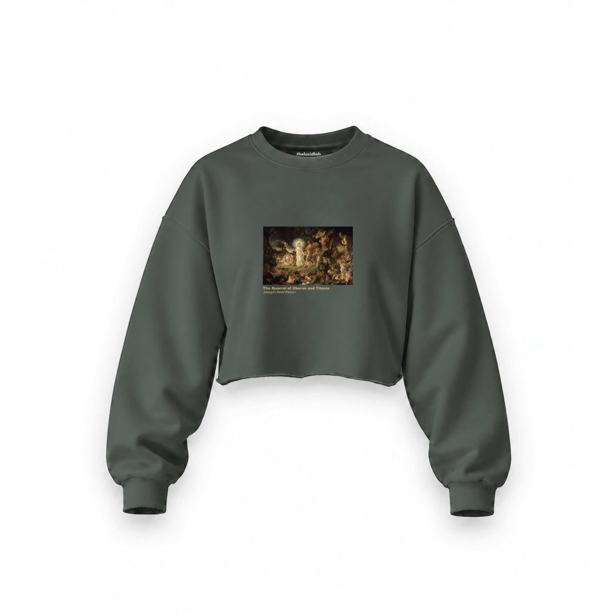 The Quarrel of Oberon and Titania Oversize Crop Sweatshirt – Antrasit
