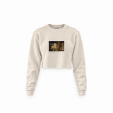 The Quarrel of Oberon and Titania Crop Sweatshirt – Krem