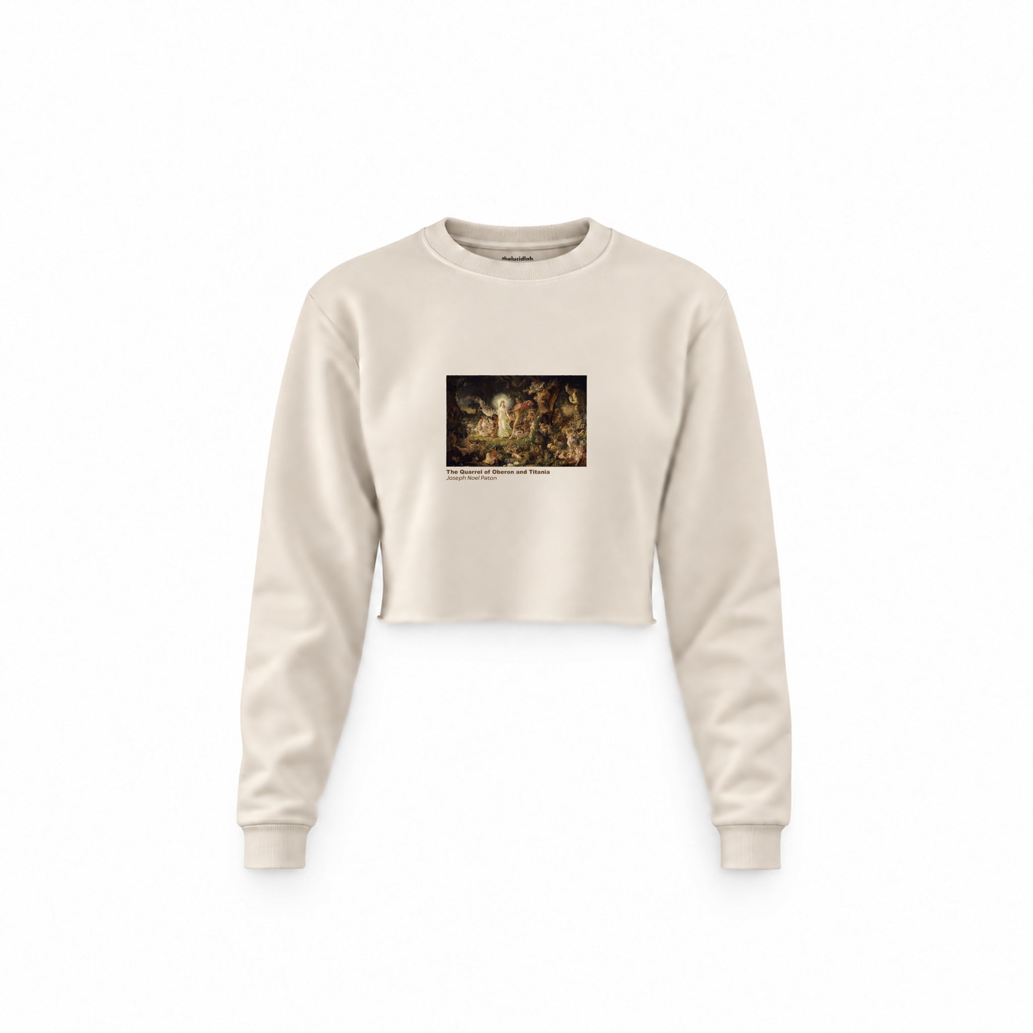 The Quarrel of Oberon and Titania Crop Sweatshirt – Krem