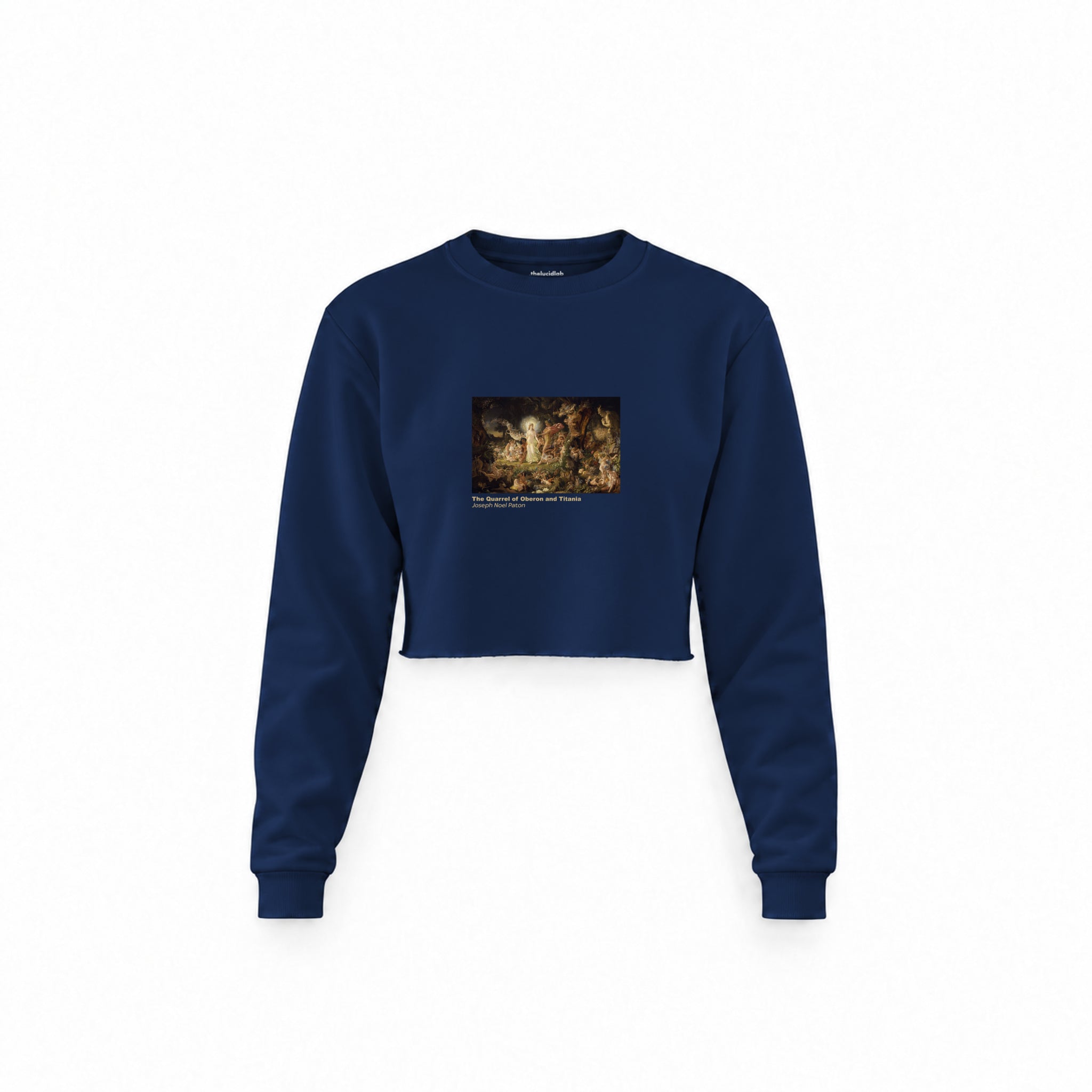 The Quarrel of Oberon and Titania Crop Sweatshirt – Lacivert
