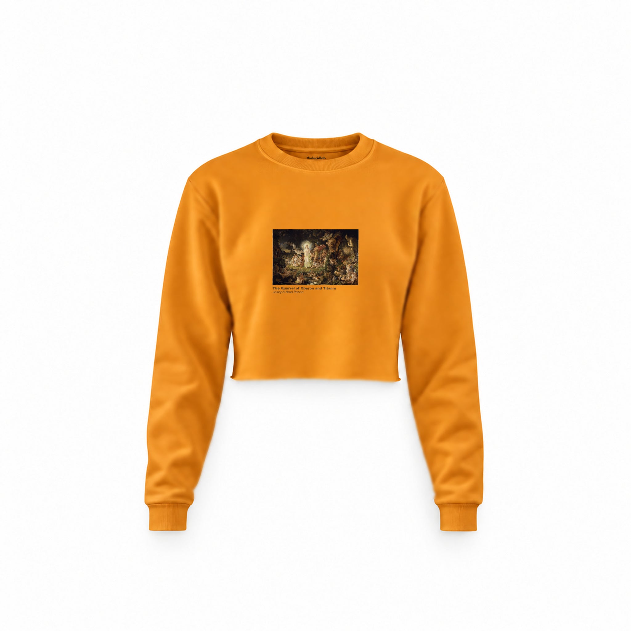 The Quarrel of Oberon and Titania Crop Sweatshirt – Turuncu