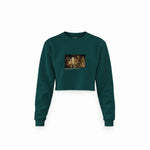 The Quarrel of Oberon and Titania Crop Sweatshirt – Koyu Yeşil