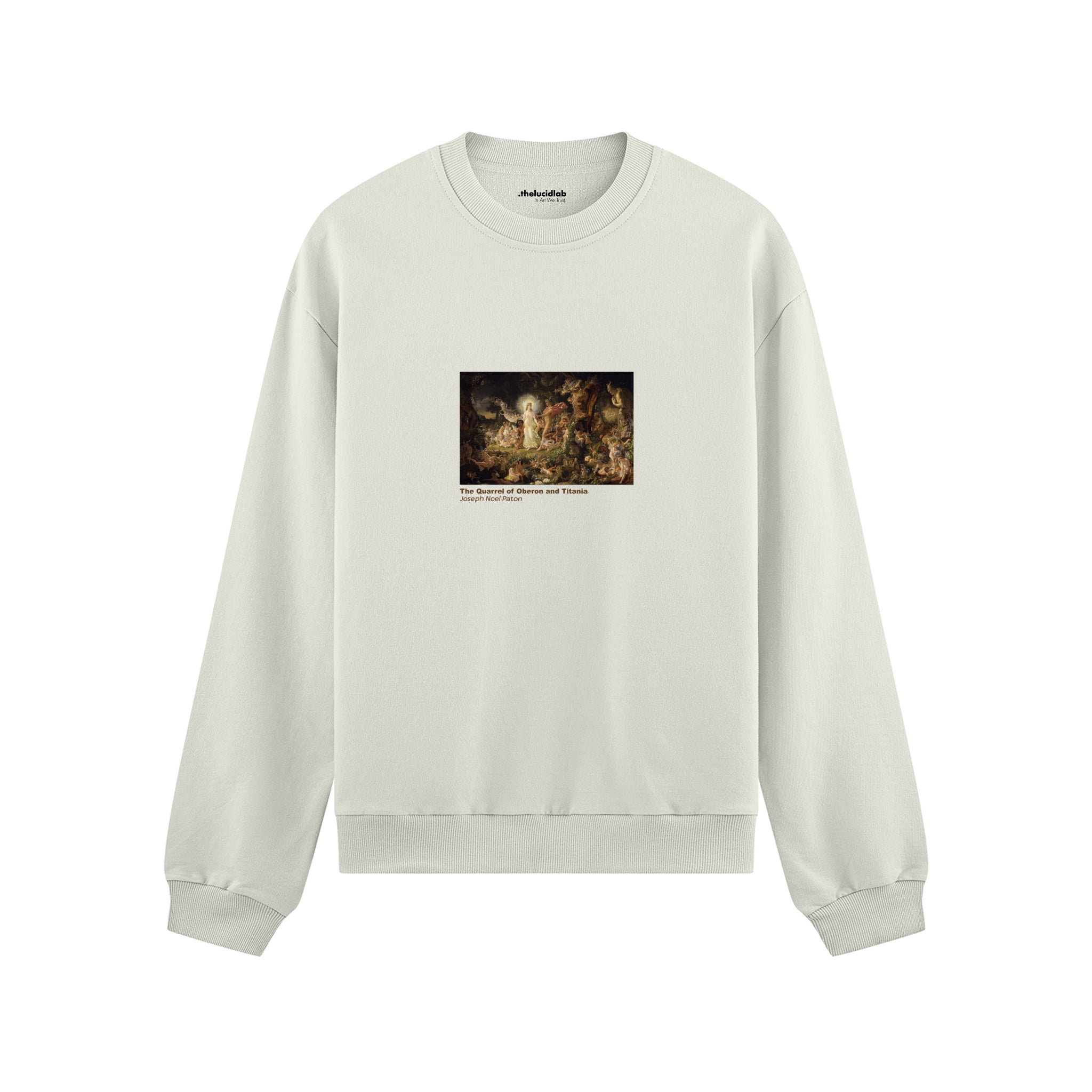 The Quarrel of Oberon and Titania Oversize Sweatshirt – Beyaz