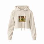 The Night Café Crop Hoodie – Krem