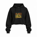 The Night Café Oversize Crop Hoodie – Siyah