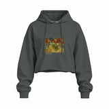 The Night Café Oversize Crop Hoodie – Antrasit