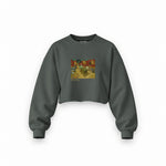 The Night Café Oversize Crop Sweatshirt – Antrasit