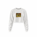 The Night Café Crop Sweatshirt – Beyaz