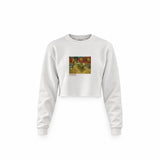 The Night Café Crop Sweatshirt – Beyaz