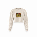The Night Café Crop Sweatshirt – Krem